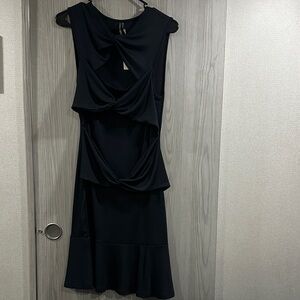 Anthropologie Black Midi Dress